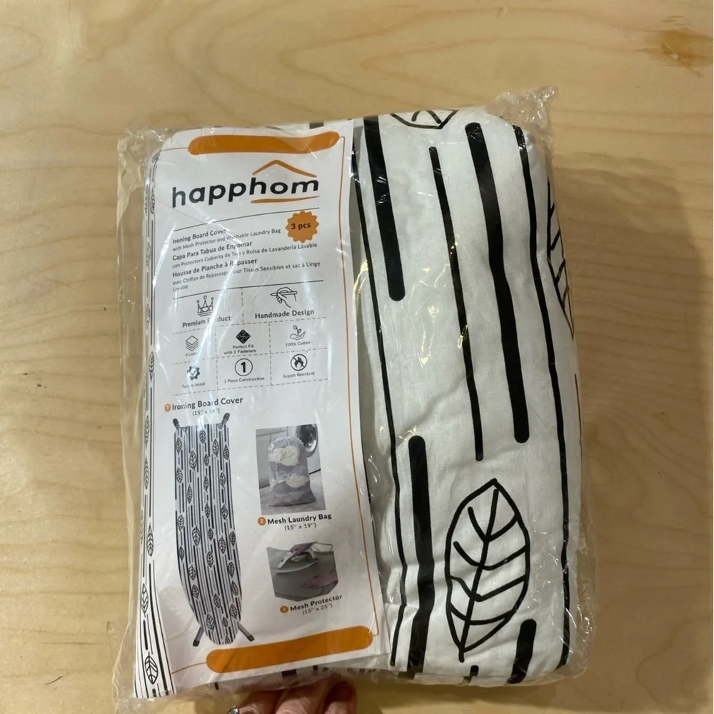 Happhon Ironing Board Cover, Mesh Protector, and Laundry Bag (EI) - Picture 7 of 11